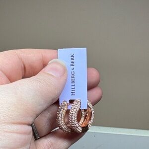 Hillberg & Berk Rose Gold Earrings (sold ppu)